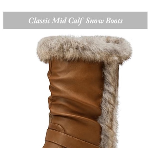 NWT DapperShoes Brown Fur-Lined Boots - Picture 2 of 10